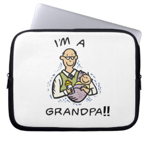 I'm a Grandpa -Grandpa and Baby Tshirts and Gifts Laptop Sleeve