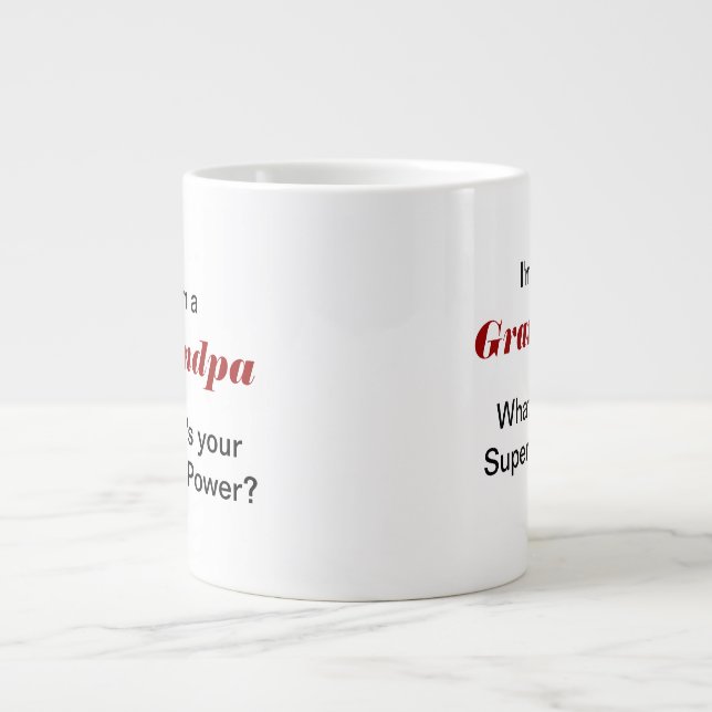 I'm a Grandpa Large Coffee Mug (Front)