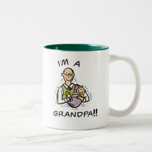 I'm a Grandpa T shirts and Gifts Two-Tone Coffee Mug