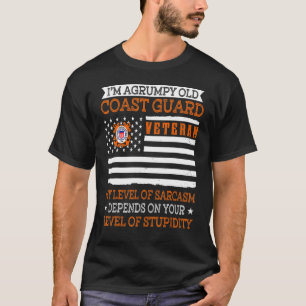 I'm a Grumpy Old Coast Guard Veteran Veteran T-Shirt