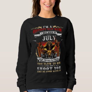 I'm A Grumpy Old Man I Was Born In July Father Day Sweatshirt