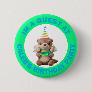 I'm a Guest Birthday Party Identification 6 Cm Round Badge