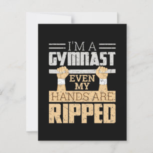 I'm a Gymnast Even My Hands Are Ripped Postcard