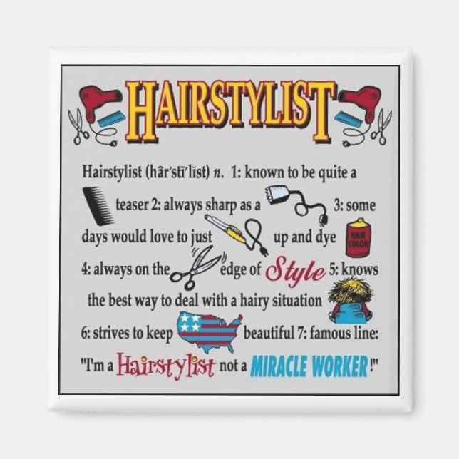 I'm a hairstylist, not a miracle worker! magnet (Front)