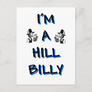 I'm a hillbilly postcard