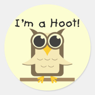 I'm a Hoot T-shirts and Gifts Classic Round Sticker