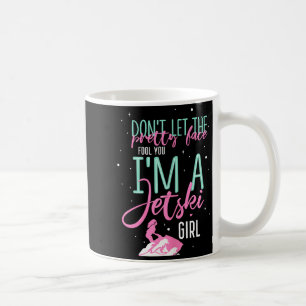 I'm a jet ski girl funny saying racing coffee mug