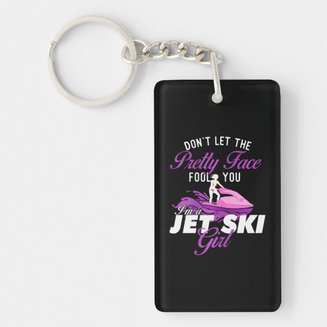 I'm A Jet Ski Girl Jet Skiing Lover Jetski Key Ring (Front)