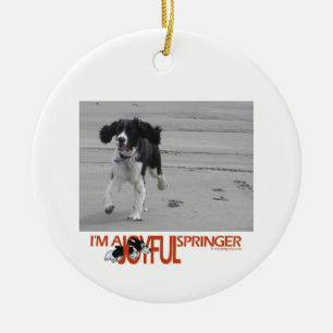 I'm A Joyful Springer Customise With Your Photo Ceramic Tree Decoration