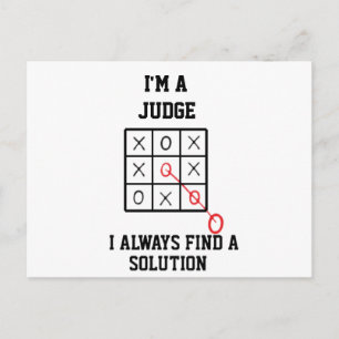Im A Judge I Always Find A Solution  Postcard