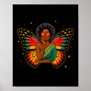 Im A Juneteenth Queen African Butterfly Queen Afri Poster