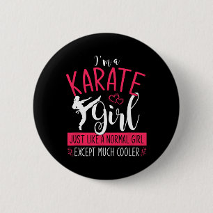 Im A Karate Girl Karate 6 Cm Round Badge
