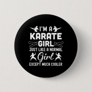 I'm A Karate Girls Design Art For Women Karate Bla 6 Cm Round Badge