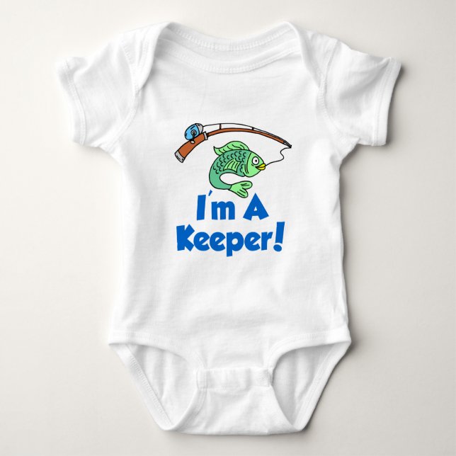 I'm A Keeper Baby Bodysuit (Front)