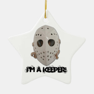 I'M A KEEPER! CERAMIC TREE DECORATION