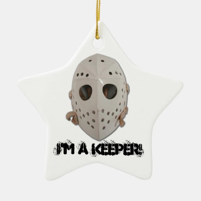 I'M A KEEPER! CERAMIC TREE DECORATION (Front)