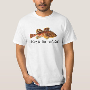 I'm a Keeper: Comical Fishing Design T-Shirt