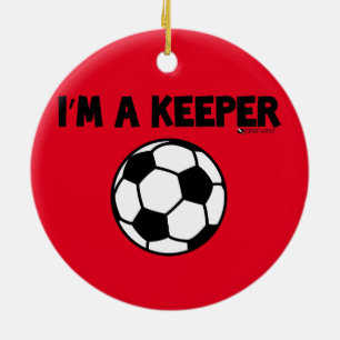 I'M A KEEPER SOCCER ORNAMENT