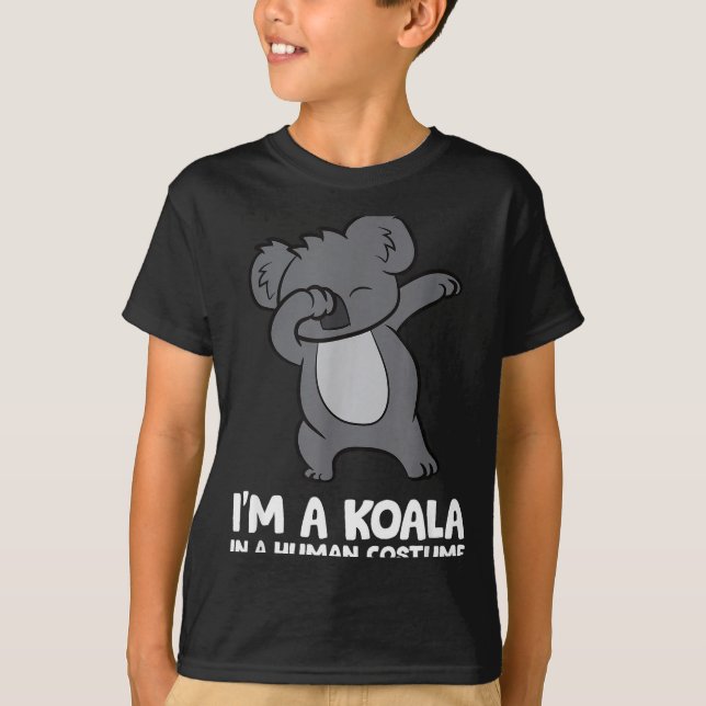 I'm A Koala In A Human Costume Funny Koala  T-Shirt (Front)