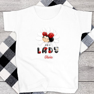 I'm a Lady Little Girl T-Shirt Cute Ladybug