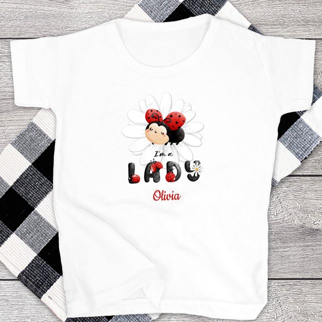 I'm a Lady Little Girl T-Shirt Cute Ladybug (Creator Uploaded)