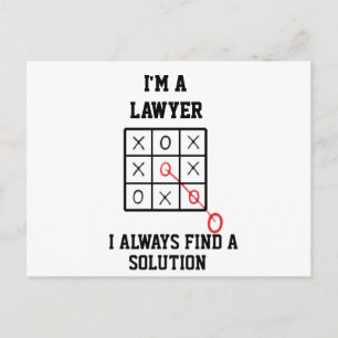 Im A Lawyer I Always Find A Solution Postcard