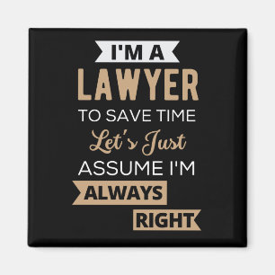 I'm A Lawyer, To Save Time Magnet