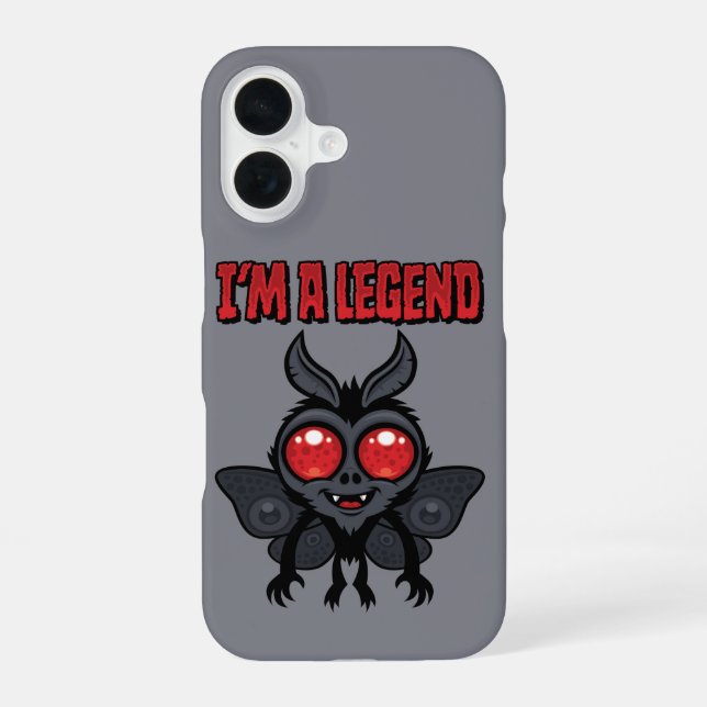 I'm A Legend - Spooky Cute Mothman iPhone 16 Case (Back)