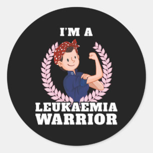 I'm A Leukaemia Warrior Leukaemia Awareness 1 Classic Round Sticker