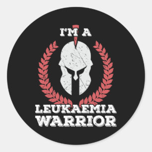I'm A Leukaemia Warrior Leukaemia Awareness  Classic Round Sticker