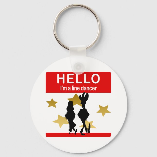 I'm A Line Dancer Key Ring (Front)