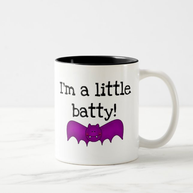 I'm a Little Batty Two-Tone Coffee Mug (Right)