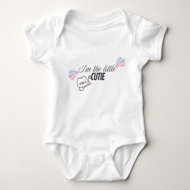 I'm a little cutie  baby bodysuit (Front)