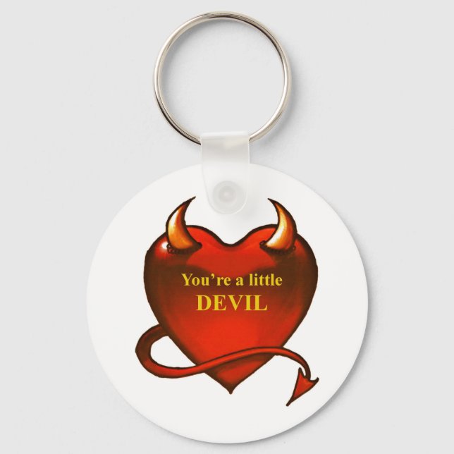 I'm a little devil key ring (Front)