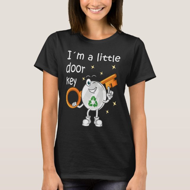 I'm A Little Door Key Recycle Ocean Family Matchin T-Shirt (Front)