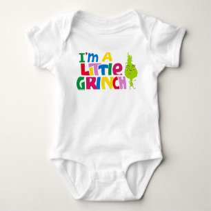 I'm a Little Grinch Colorful Graphic Baby Bodysuit