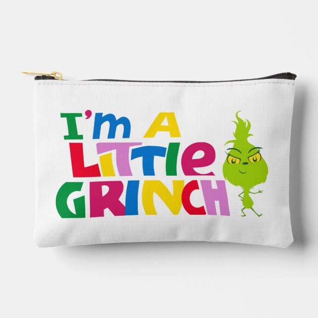 I'm a Little Grinch Colourful Graphic Accessory Pouch (Front)