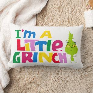 I'm a Little Grinch Colourful Graphic Lumbar Cushion