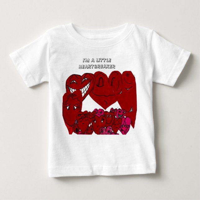 I'M A LITTLE HEARTBREAKER baby shirt (Front)