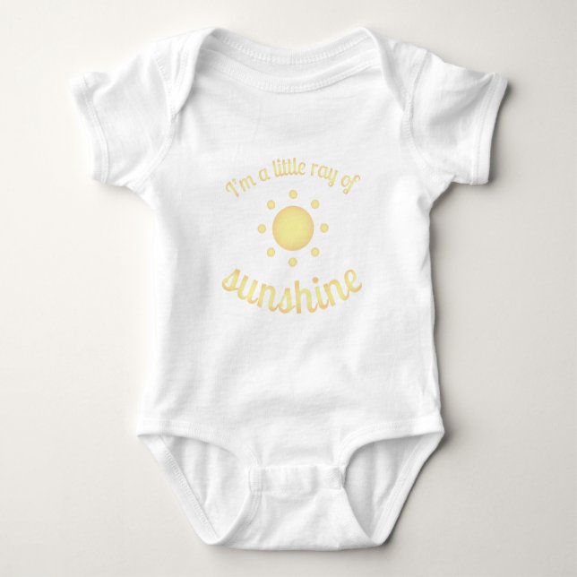 "I'm a little ray of sunshine" Infant bodysuit (Front)