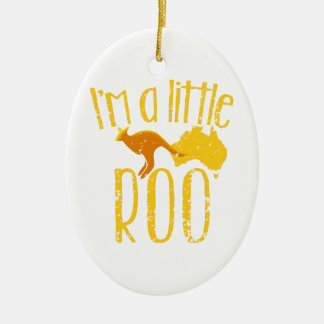 I'm a little roo baby maternity cute design ceramic ornament