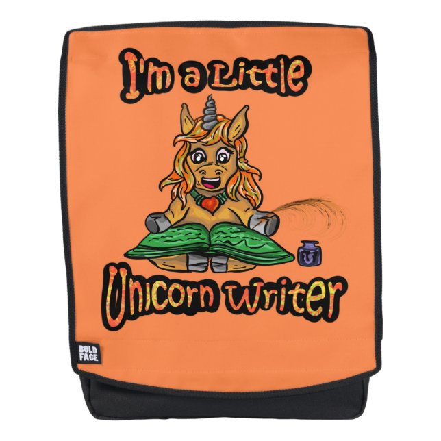 I'm A Little Unicorn Writer Back Pack (Front)