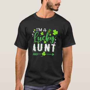 I'm A Lucky Aunt Shamrock Top Hat St Patrick's Day