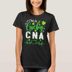 Im A Lucky Cna Nurse Shamrock Top Hat St Patricks 