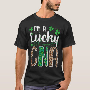 I'm A Lucky Cna Nurse St Patricks Day Scrub Top Ir