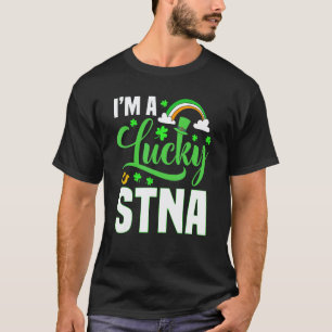 I'm A Lucky Stna Nurse Shamrock Top Hat St Patrick