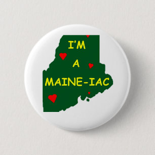 I'M A MAINE IAC 6 CM ROUND BADGE