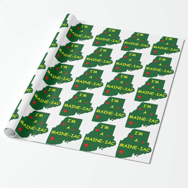 I'M A MAINE IAC WRAPPING PAPER (Unrolled)