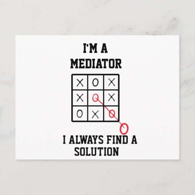 Im A Mediator I Always Find A Solution  Postcard (Front)