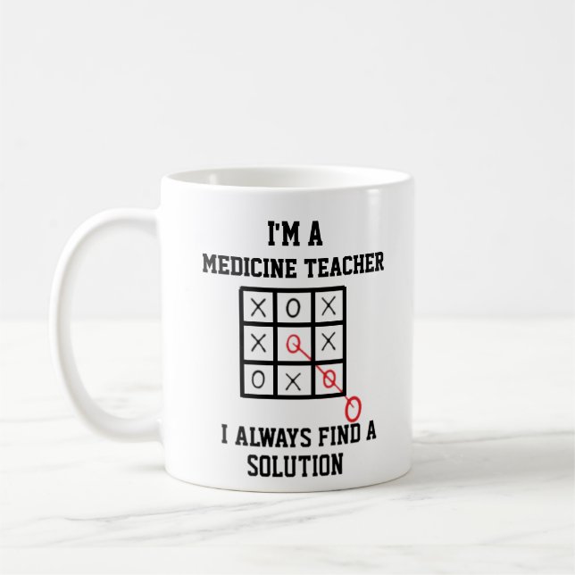 Im A Medicine Teacher I Always Find A Solution  Coffee Mug (Left)